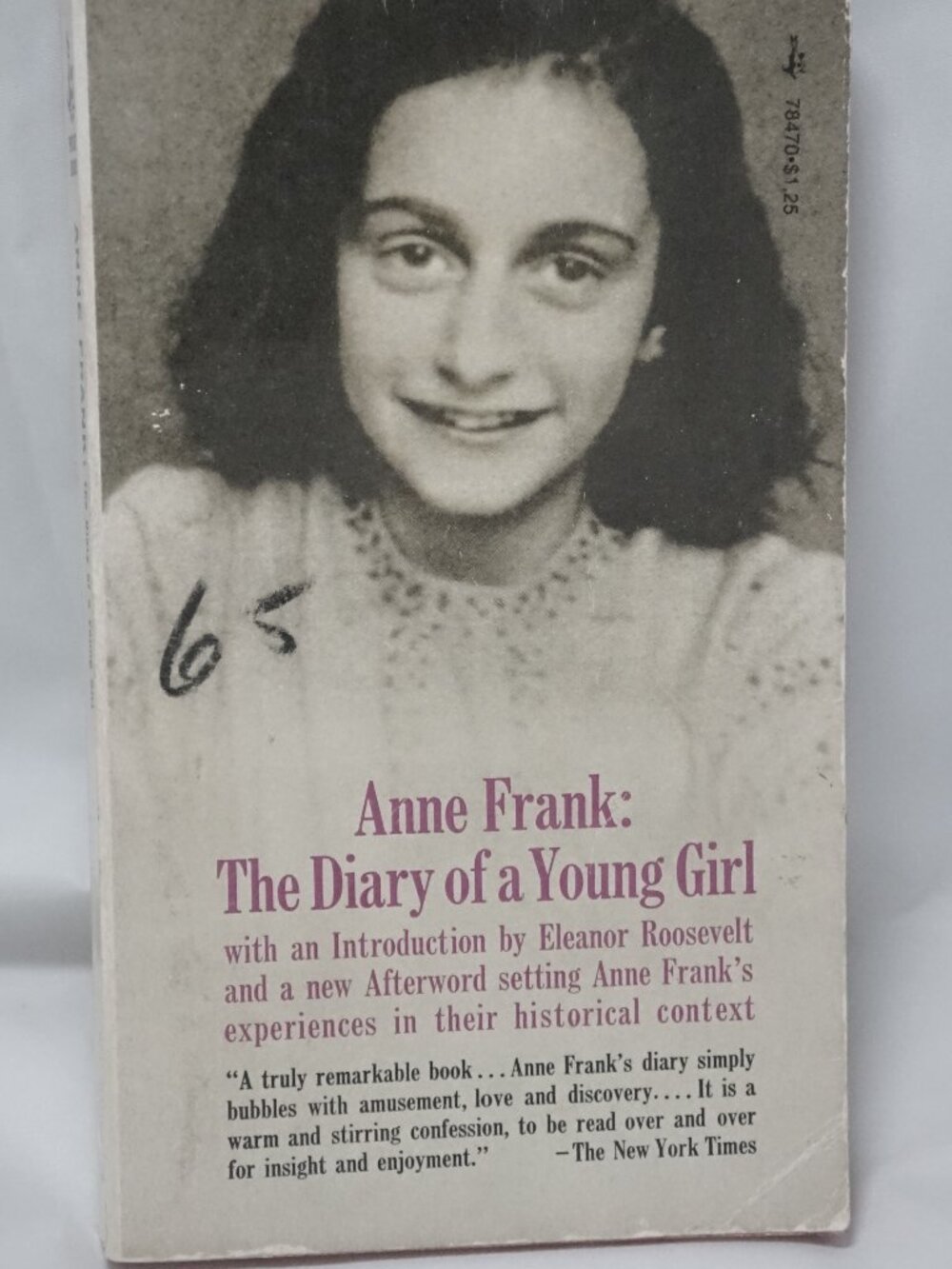 Anne Frank The Diary of a Young Girl Pocket Books 1975 Paperback